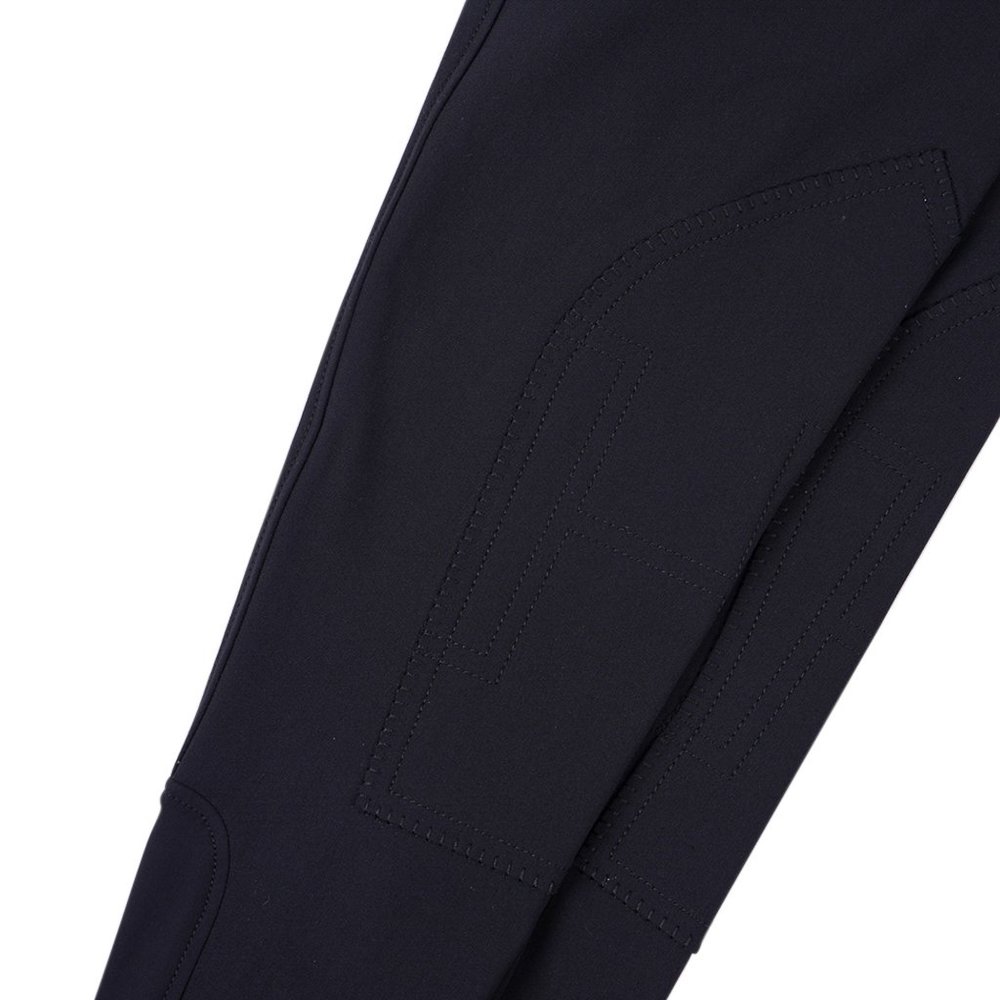 Hermes Swing Dressage Breeches Pant Black with ankle Orange Trim 38 - Picture 7 of 10
